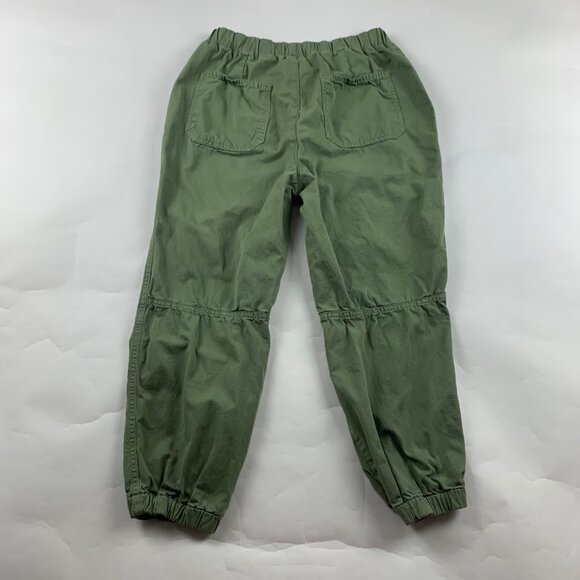 Free People Moss Green Canvas Cadet Button Fly Jogger Chino Pant M - Picture 7 of 8